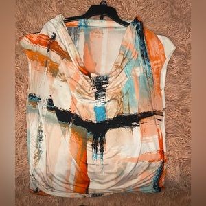 Sleeveless Gathered Droop Neckline